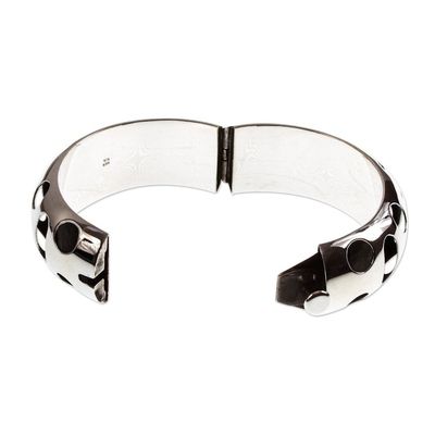 Alternate image for Modern Sterling Silver Bangle Bracelet Bold Openings