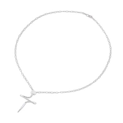 Alternate image for Mens Artisan Crafted Taxco Silver Cross Necklace Son of a Carpenter