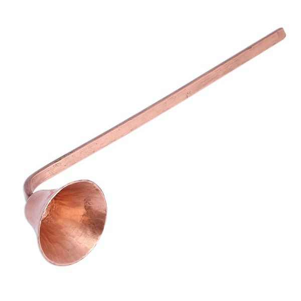 Alternate image for Handcrafted Hammered Copper Candle Extinguisher from Mexico Lights Out