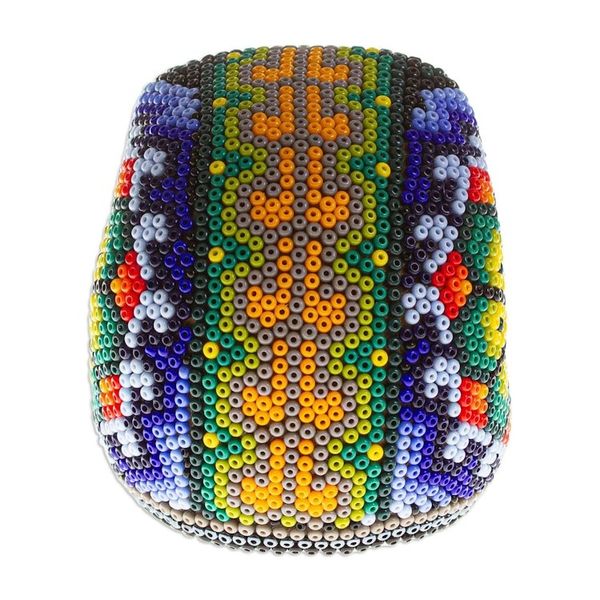 Alternate image for Handmade Huichol Skull Figurine Peyote Memories
