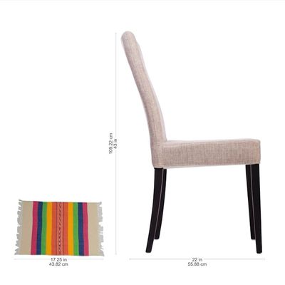 Alternate image for Zapotec Colorful Hand Woven Cotton Placemat Fiesta Hues