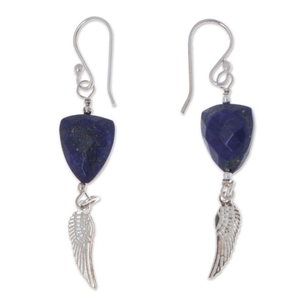 Alternate image for Wing-Themed Agate and Lapis Lazuli Jewelry Set Jewel Wings