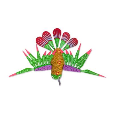 Alternate image for Hummingbird Alebrije Home Accent Hand Crafted in Oaxaca Vibrant Hummingbird