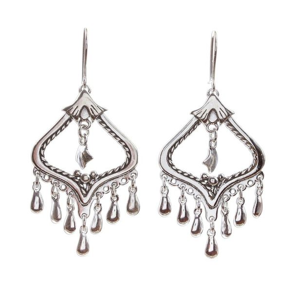 Alternate image for Vintage Style Sterling Silver Chandelier Earrings Ingenue