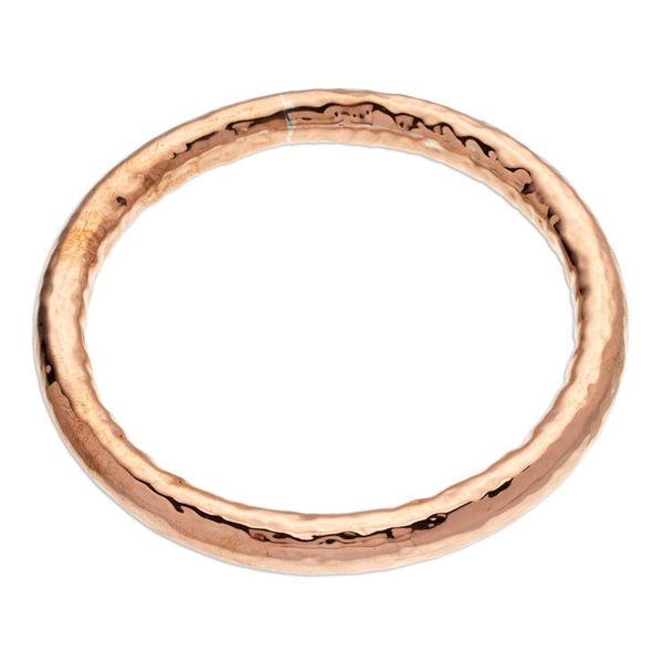 Alternate image for Modern Textured Copper Bangle Bracelet Made in Mexico Hammered Charm