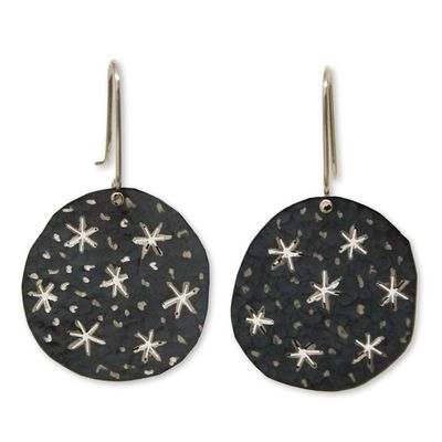 Alternate image for Taxco Silver Handcrafted Dangle Earrings from Mexico Taxco Night