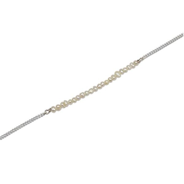 Alternate image for Hand Crafted Cultured Pearl and Sterling Silver Necklace Pearl Sequence