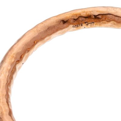 Alternate image for Modern Textured Copper Bangle Bracelet Made in Mexico Hammered Charm