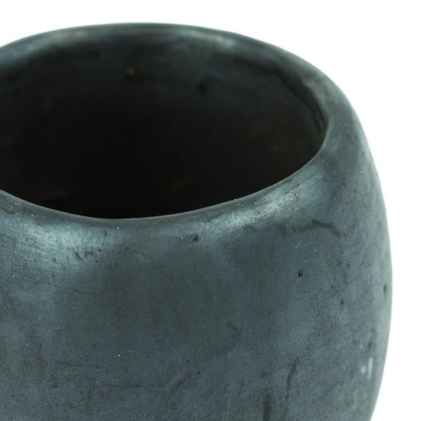 Alternate image for Mexican Handcrafted Barro Negro Shot Glass Little Folk Barrel