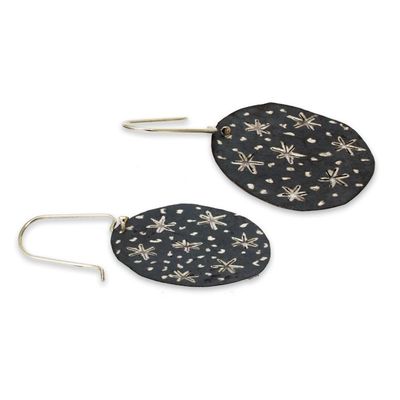 Alternate image for Taxco Silver Handcrafted Dangle Earrings from Mexico Taxco Night