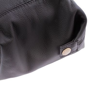 Alternate image for Unisex Black Leather Toiletry Case Open Road in Black