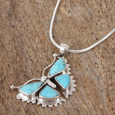 Alternate image for Sterling Silver Butterfly Pendant Necklace Hope Soars