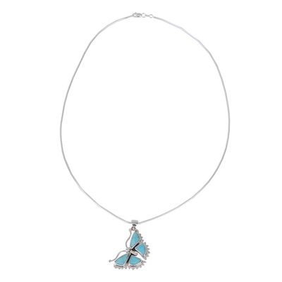 Alternate image for Sterling Silver Butterfly Pendant Necklace Hope Soars