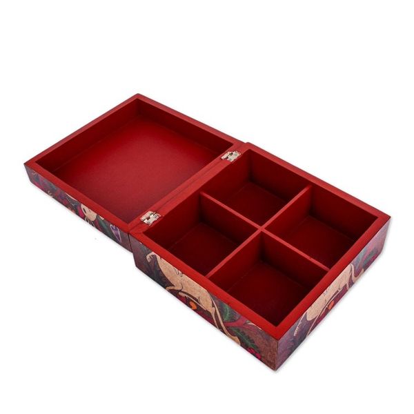 Alternate image for Folk Art Decoupage Decorative Box Tonala Fauna