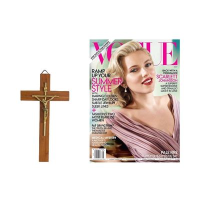 Alternate image for Artisan Crafted Cedar Wood Modern Wall Crucifix Jesus Our Savior