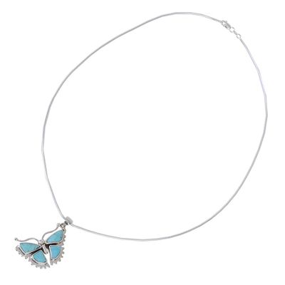 Alternate image for Sterling Silver Butterfly Pendant Necklace Hope Soars