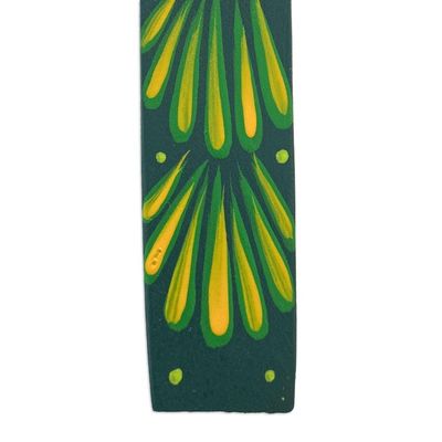 Alternate image for Mexican Artisan Carved Elephant-Themed Copal Wood Bookmark Reading Elephant