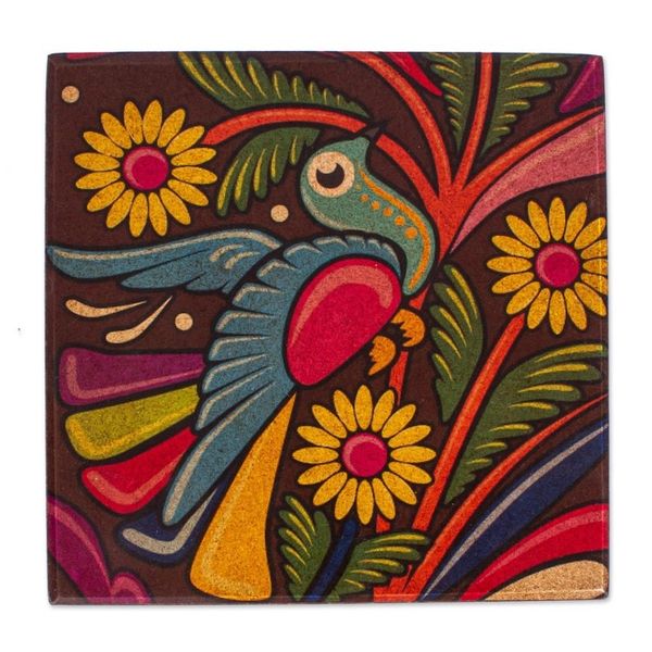 Alternate image for Folk Art Decoupage Decorative Box Tonala Fauna