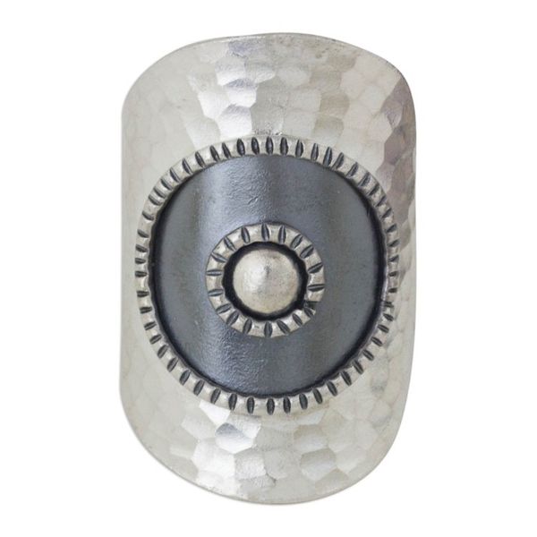 Alternate image for Artisan Made Thai Silver Wrap Ring with Oxidized Finish Silver Sun