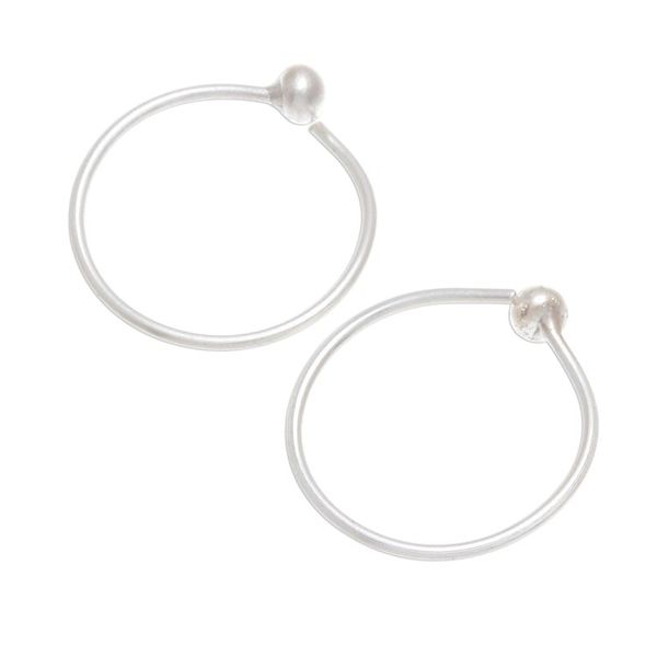 Alternate image for Karen Hill Tribe Silver Half-Hoop Earrings Hoopla