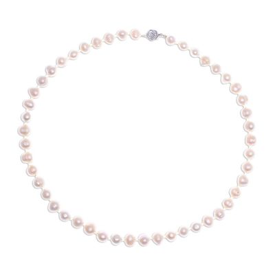 Alternate image for Handcrafted Bridal Pearl Strand Necklace Pink Sea Breath