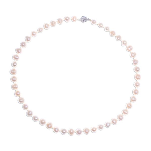 Alternate image for Handcrafted Bridal Pearl Strand Necklace Pink Sea Breath