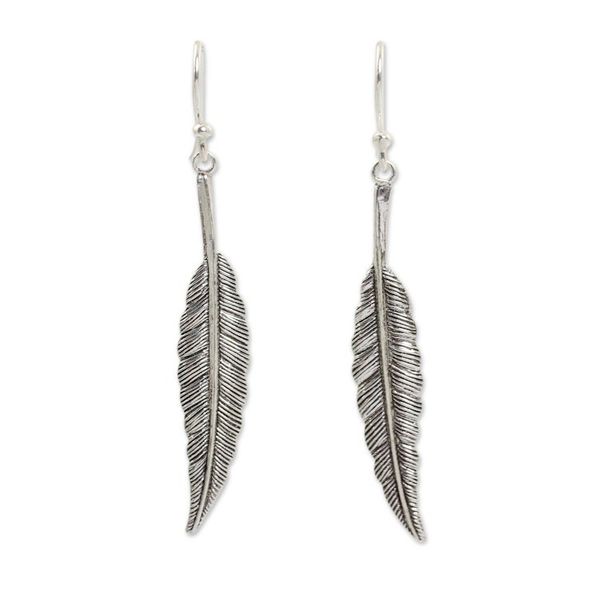 Alternate image for Unique Sterling Silver Dangle Earrings Fly Free