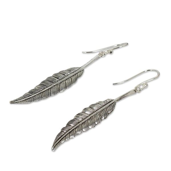 Alternate image for Unique Sterling Silver Dangle Earrings Fly Free