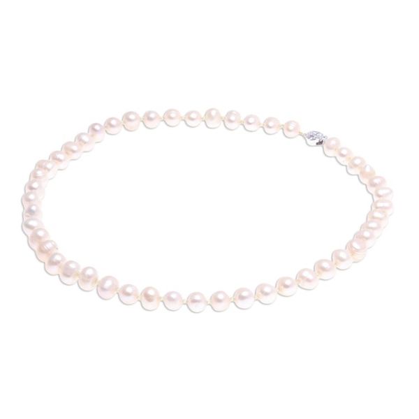 Alternate image for Handcrafted Bridal Pearl Strand Necklace Pink Sea Breath