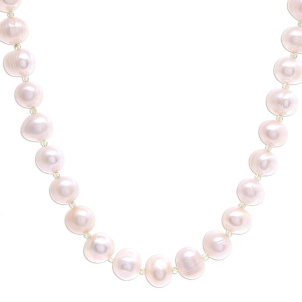 Alternate image for Handcrafted Bridal Pearl Strand Necklace Pink Sea Breath