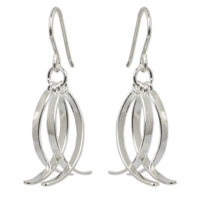 Alternate image for Sterling Silver Dangle Earrings Sea Vision