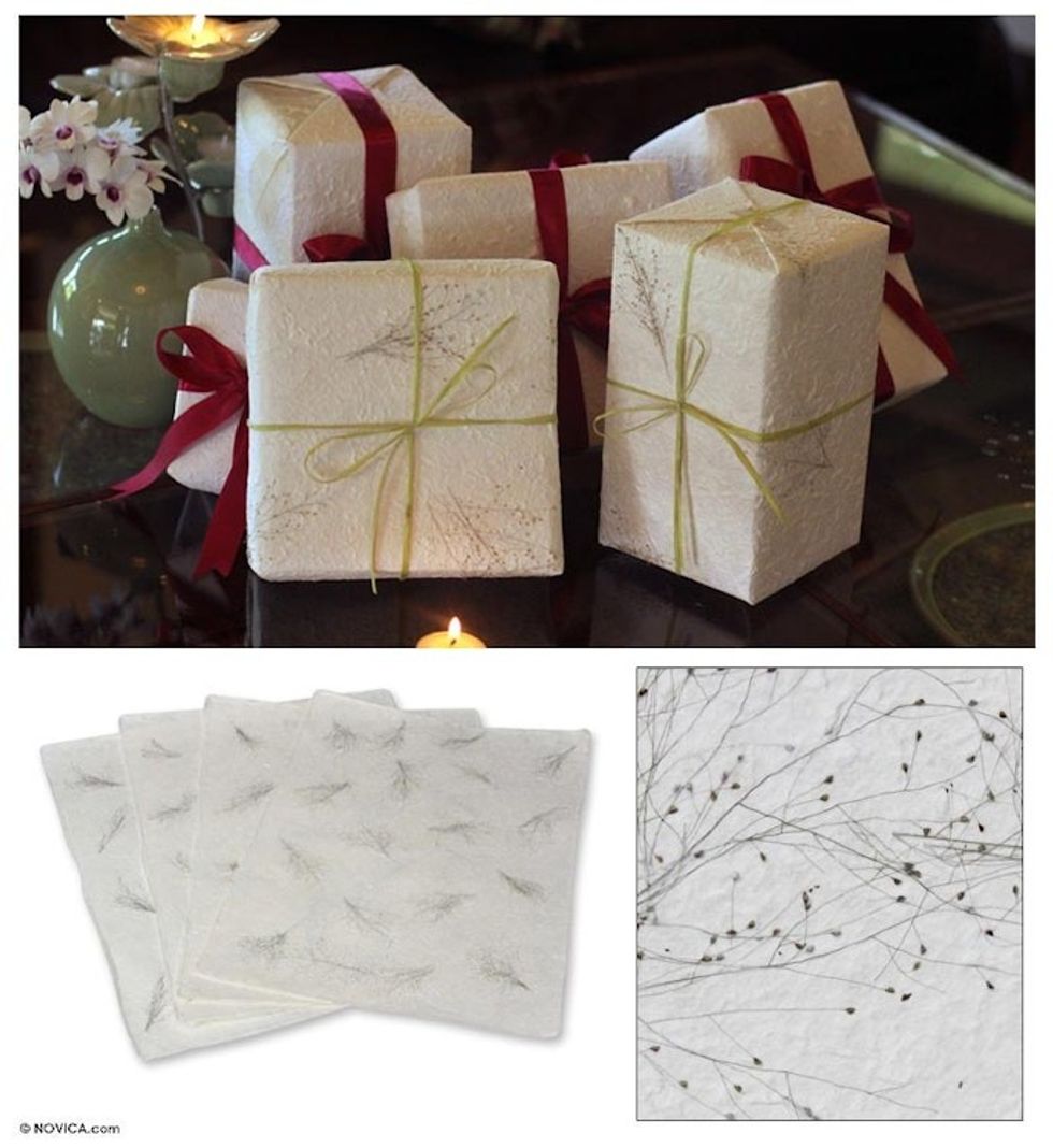 Saa Wrapping Paper Set of 4 'Winter Garden'