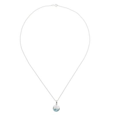 Alternate image for Hand Crafted Roman Glass Pendant Necklace Morning Moon