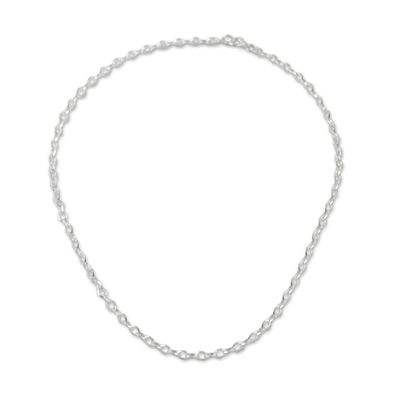 Alternate image for Simple Sterling Silver Chain Necklace from Thailand Simply Cool
