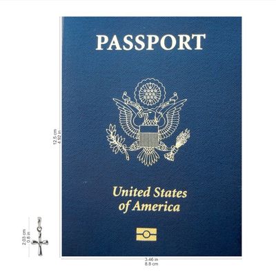 Alternate image for Sterling Silver Pendant Necklace Modern Cross