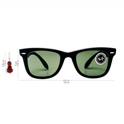 Alternate image for Carnelian Beaded Dangle Earrings from Thailand Fiery Memory