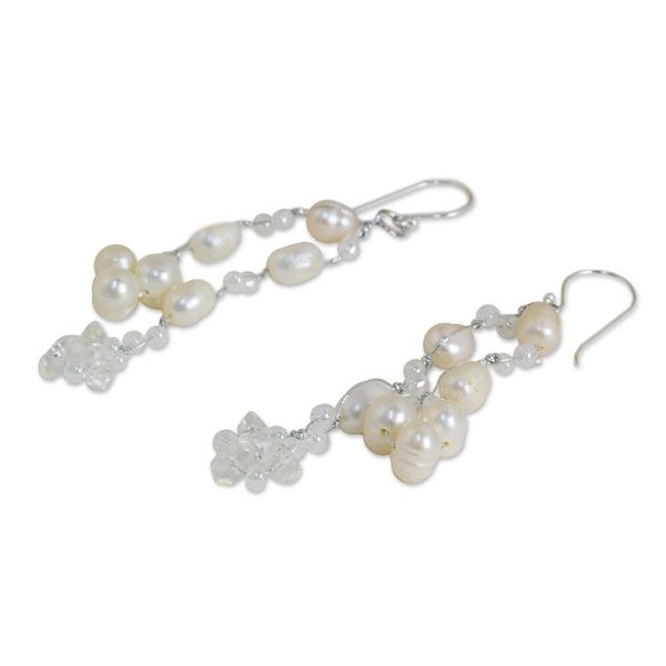 Alternate image for Pearl Earrings from Thailand Whisper