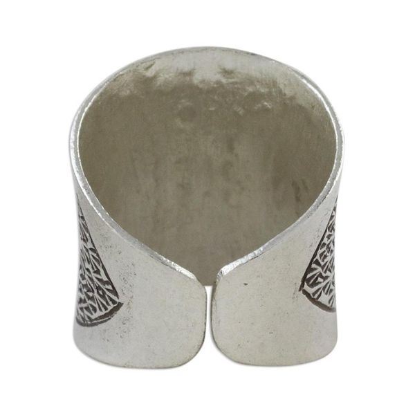 Alternate image for Handcrafted Sterling Silver Wrap Ring from Thailand Exotic Thai