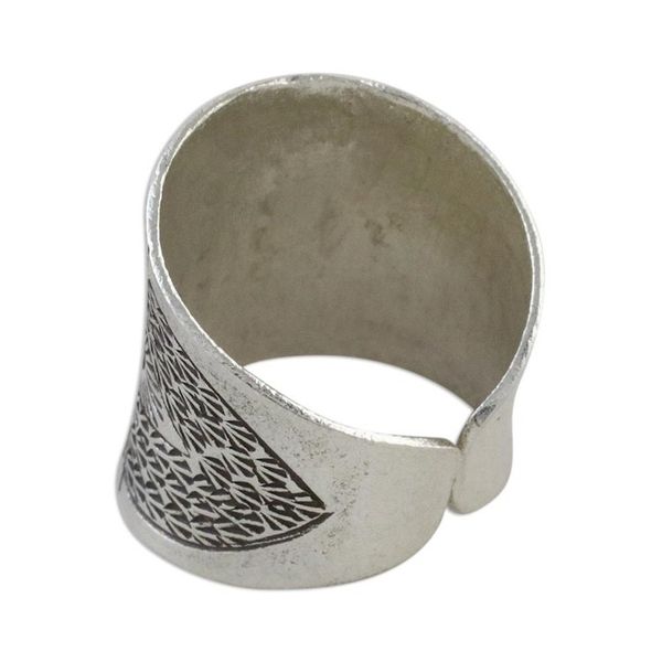 Alternate image for Handcrafted Sterling Silver Wrap Ring from Thailand Exotic Thai