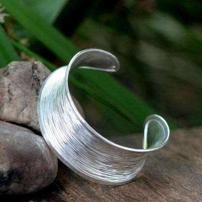 Alternate image for Sterling Silver Cuff Bracelet Luminous Thai