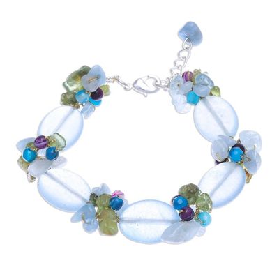 Alternate image for Hand Made Multi-Gemstone Beaded Bracelet Mermaid Treasure