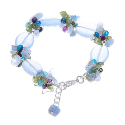 Alternate image for Hand Made Multi-Gemstone Beaded Bracelet Mermaid Treasure