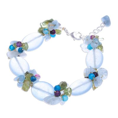 Alternate image for Hand Made Multi-Gemstone Beaded Bracelet Mermaid Treasure