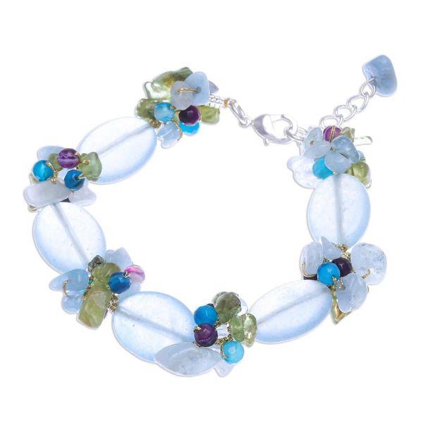 Alternate image for Hand Made Multi-Gemstone Beaded Bracelet Mermaid Treasure
