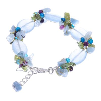 Alternate image for Hand Made Multi-Gemstone Beaded Bracelet Mermaid Treasure