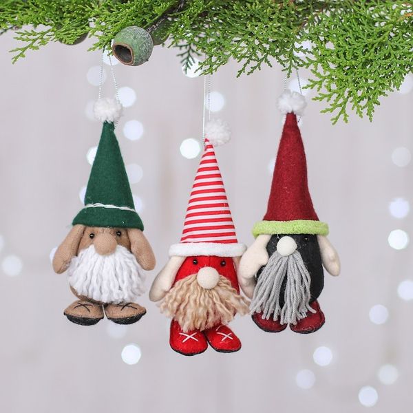 Alternate image for Set of Three Holiday-Themed Felt Gnome Ornaments Christmas Gnomes