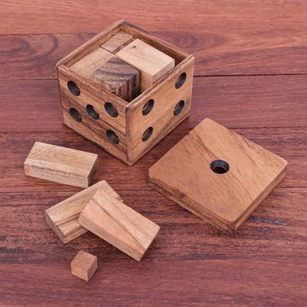 Alternate image for Handmade Raintree Wood Puzzle Undone Cube