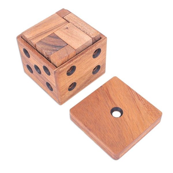 Alternate image for Handmade Raintree Wood Puzzle Undone Cube