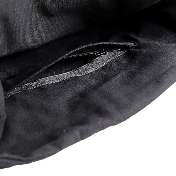 Alternate image for 100 Cotton Green Black Embroidered Shoulder Bag Thailand Forest Colors