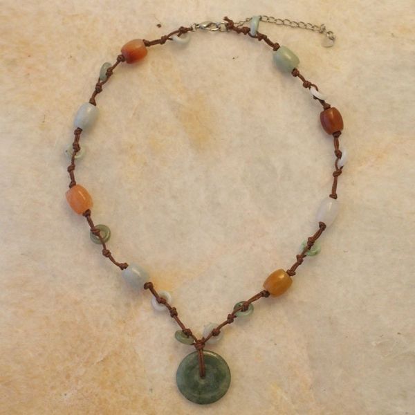 Alternate image for Handcrafted Jade Beaded Necklace Ultimate Harmony
